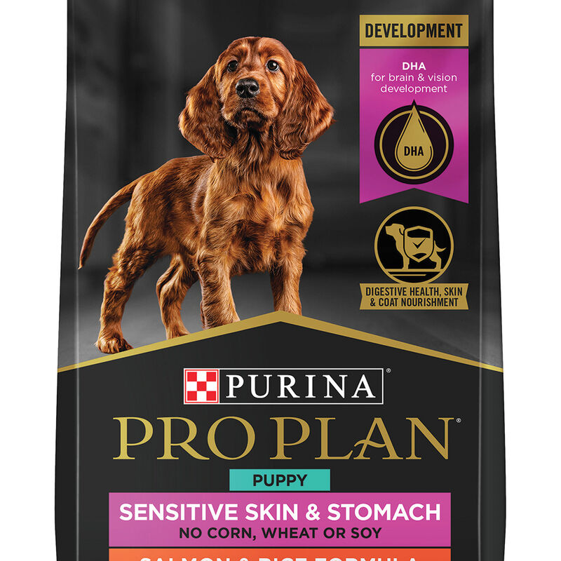 Purina Pro Plan Sensitive Skin & Stomach Puppy  with Probiotics, Salmon & Rice, Dry Dog Food Formula image number null