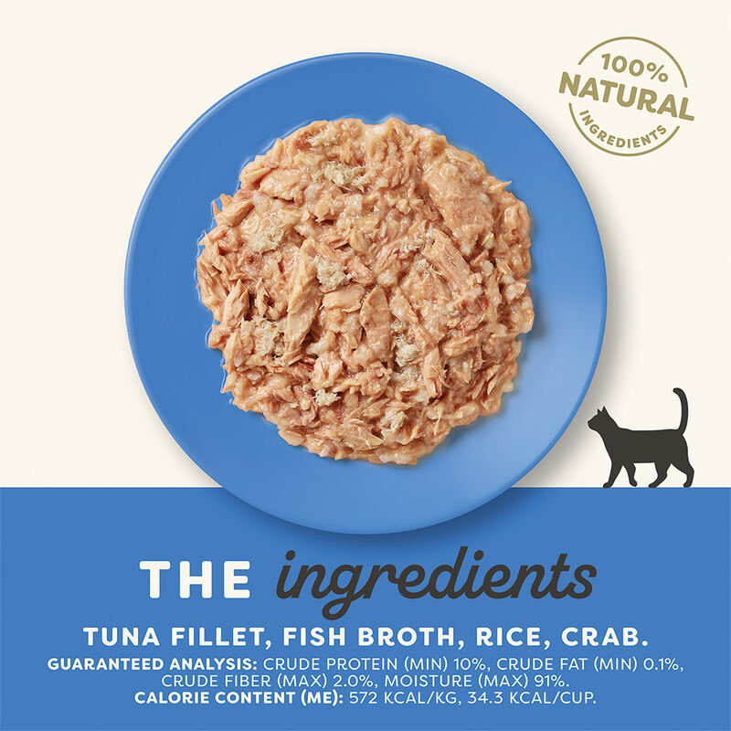 Applaws, Pot, Feline Adult - Tuna Fillet w/ Crab - 60 g - Wet Cat Food image number null