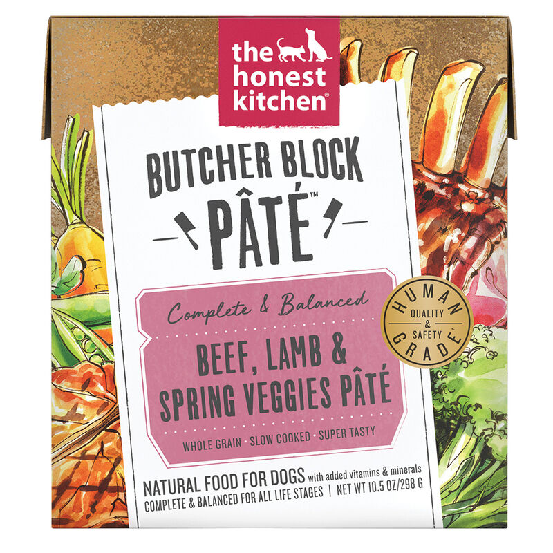The Honest Kitchen, Butcher Block Pate, Beef & Veggies - Wet Dog Food image number null
