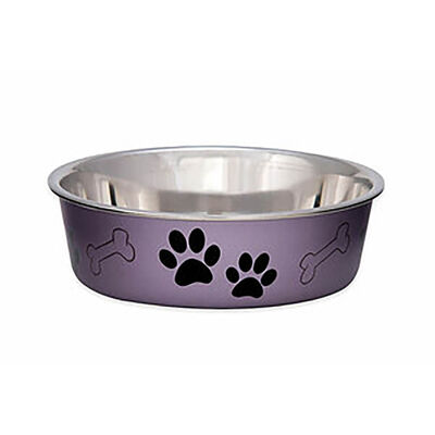 Loving Pet, Metallic Bella Bowl - Grape