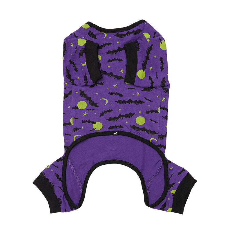 Hotel Doggy, Bats at Moonlight Pajamas -Ultraviolet - Dog Pyjamas image number null