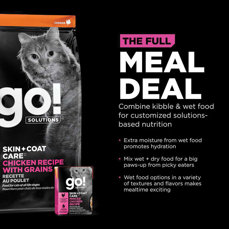 GO! SOLUTIONS SKIN + COAT CARE Chicken Recipe for cats image number null