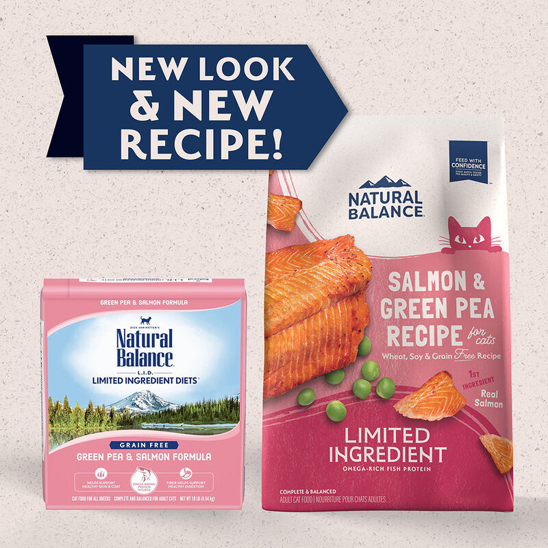 Natural Balance, Cat, Limited Ingredient Diet, Green Peas & Salmon - Dry Cat Food image number null
