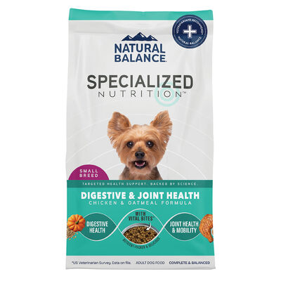 Natural Balance, Specialized Nutrition - Small Breed Digestive & Joint Health Chicken & Oatmeal Form