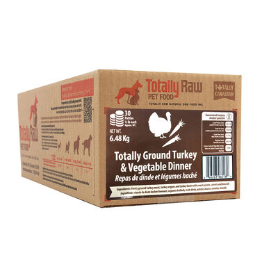 Totally Raw, Ground Turkey & Vegetable Patty - 6.45 kg