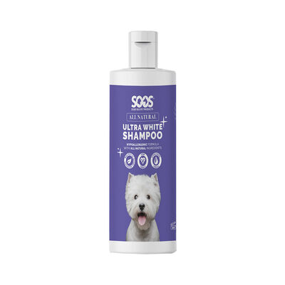 Soos, All Natural Ultra White Hypoallergenic Shampoo