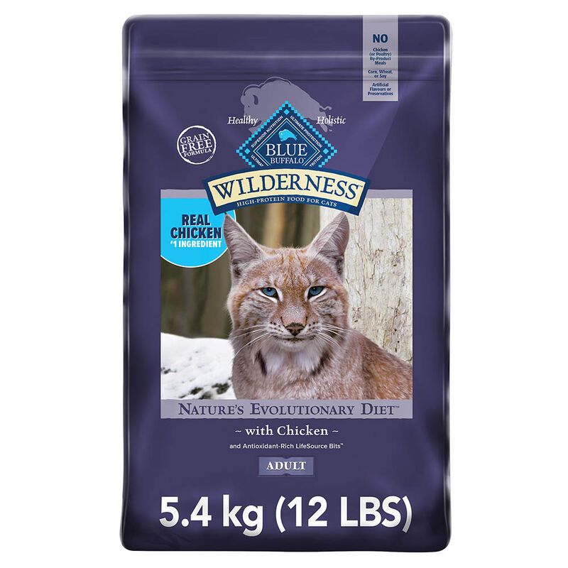 Blue Buffalo, Feline Adult - Wilderness - Chicken - 1.13 kg - Dry Cat Food image number null