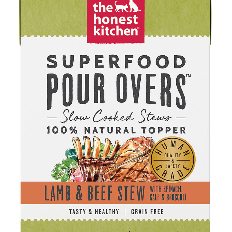 The Honest Kitchen, Superfood Pour Overs, Lamb & Beef Stew - Wet Dog Food image number null