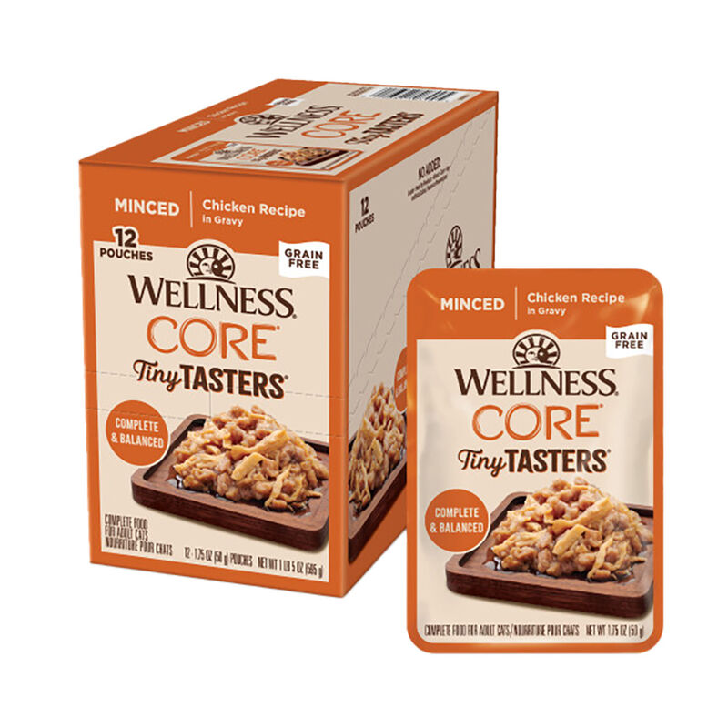 Wellness, CORE Tiny Tasters - Minced Chicken in Gravy - 50 g - Wet Cat Food image number null