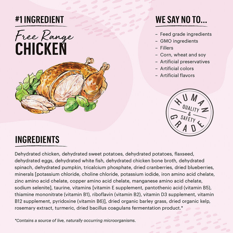 The Honest Kitchen, Adult Feline - GF Chicken & Fish - 0.90 kg - Freeze Dried Cat Food image number null