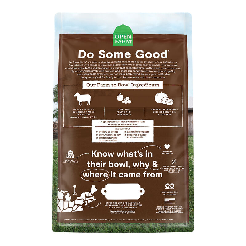 Open Farm, Pasture-Raised Lamb Adult Cat Dry Food - Dry Cat Food image number null