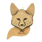 Tall Tails, Leather & Wool Fox - Tan - 4" - Toss Dog Toy image number null