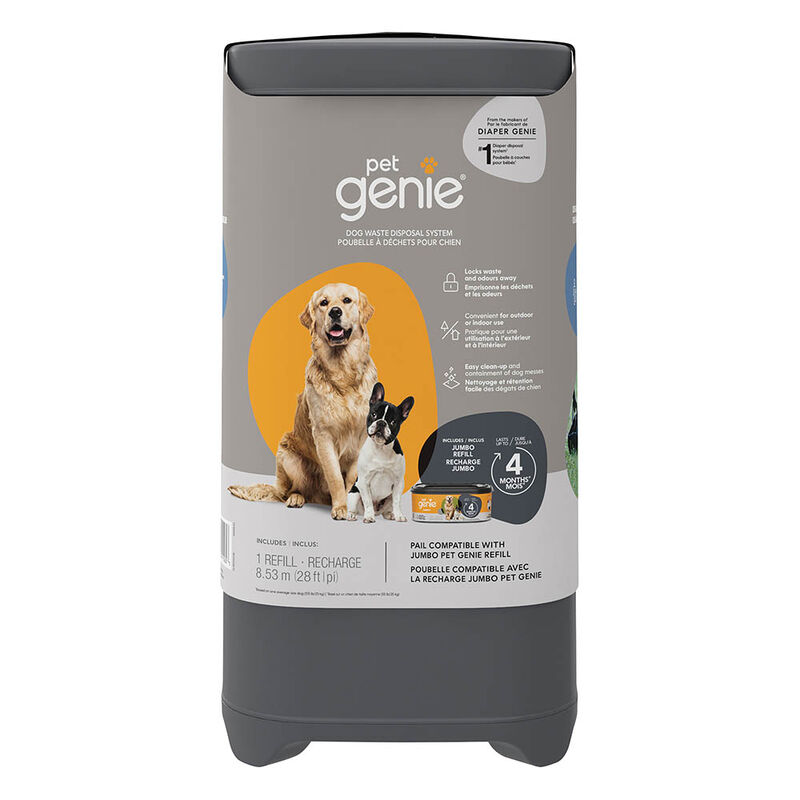 Pet Genie, Dog Waste Disposal System with Jumbo Refill image number null