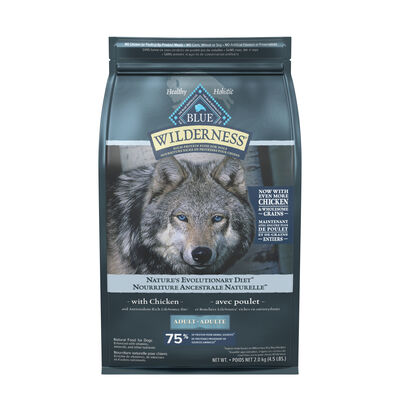 Blue Buffalo, Wilderness with More Meat & Wholesome Grains Adult Dog - Chicken - Dry Dog Food