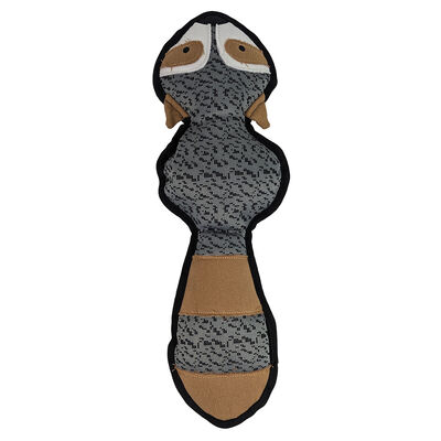 Zoom Pets, Flat Raccoon Plush - Dog Toy