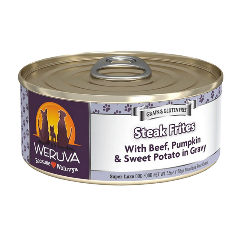 Weruva, Can, Adult - Steak Frites - Shreds - Wet Dog Food image number null