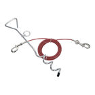 Titan, Tie Out - Spiral Combo Pack - Red - 15' image number null