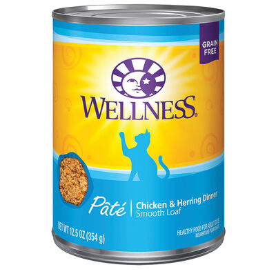 Wellness, Canned Cat Food, Complete Health, Chicken & Herring - Wet Cat Food