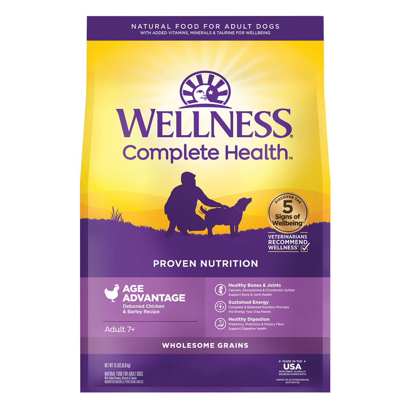 Wellness, Senior Complete Health - Chicken & Barley - Dry Dog Food image number null