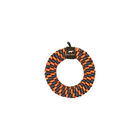 Tall Tails, Braided Bone - Orange & Charcoal - 7" - Tug Dog Toy image number null