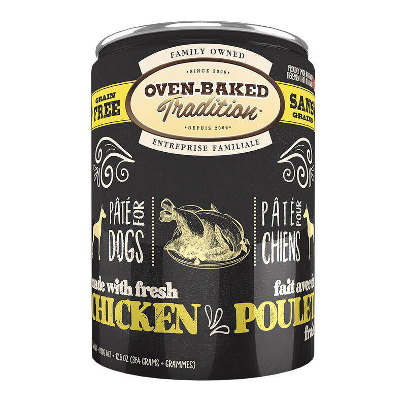 Oven Baked, Adult - Pate Chicken - Wet Dog Food - 354 g image number null