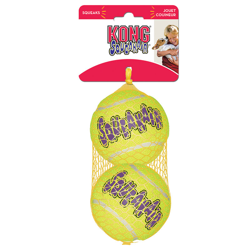 KONG, Tennis Ball Squeaker - 2 Pk - Large - Toss Dog Toy image number null