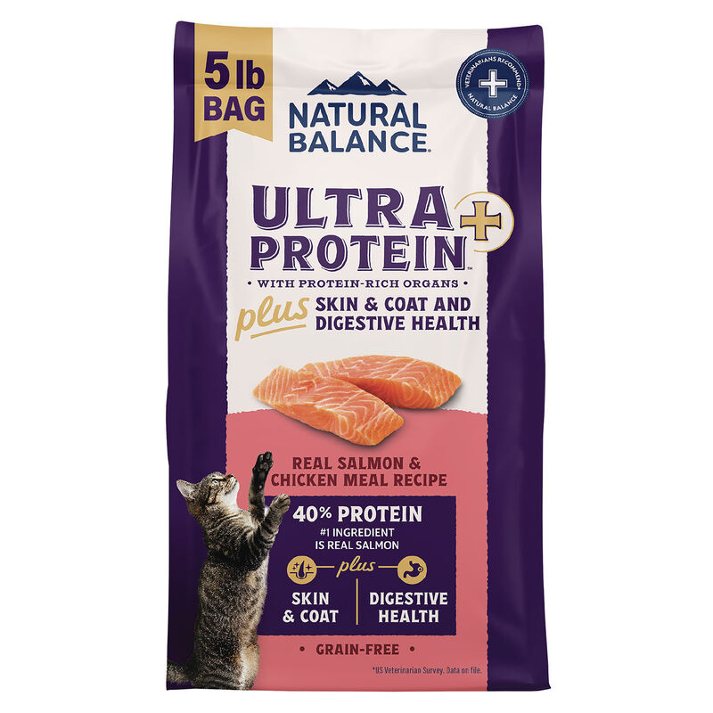 Natural Balance, Ultra Protein Plus - Skin & Coat & Digestive Health - Salmon & Chicken Meal Recipe image number null