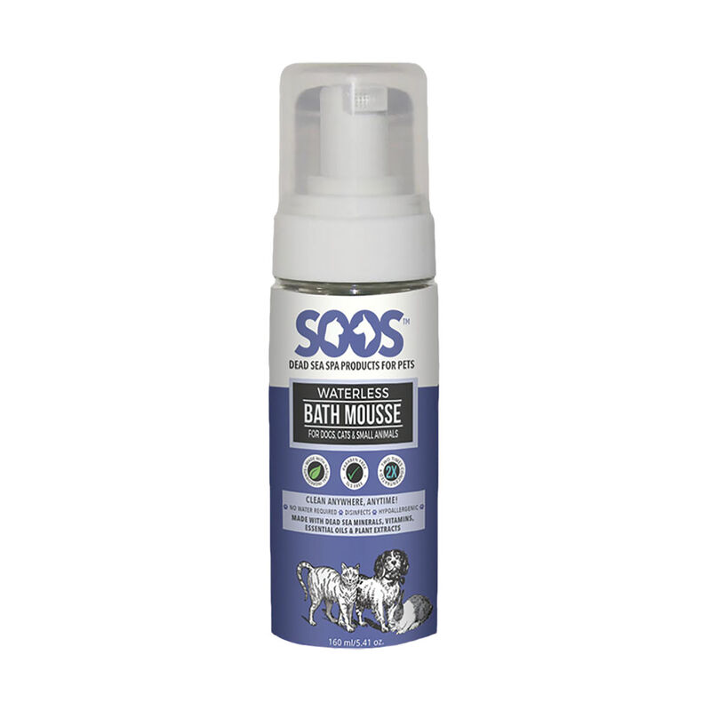 Soos Pets, Waterless Bath Mousse - 160 ml image number null
