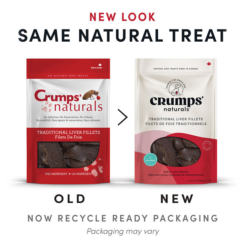 Crumps' Naturals, Traditional Liver Fillets Dog Treats - Dog Treat image number null