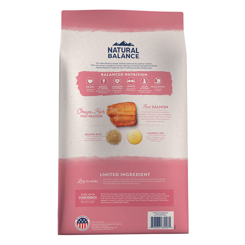 Natural Balance, Adult - Limited Ingredient Diet - Salmon & Rice - Dry Dog Food image number null