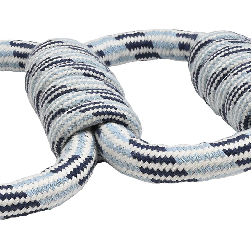 Bozzy, Attached Rope Dog Toy - Blue Mix image number null