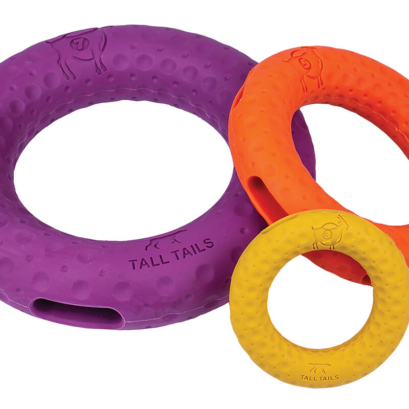 Tall Tails, GOAT Rubber Ring - 5" - Toss Dog Toy image number null