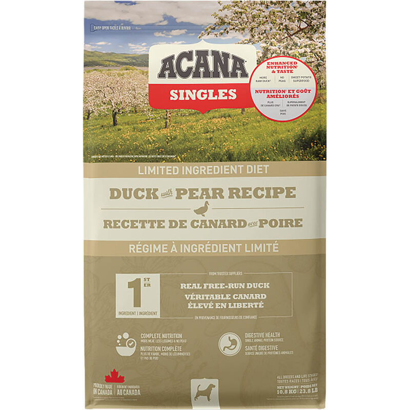Acana, Adult - Singles Duck & Pear - Dry Dog Food image number null