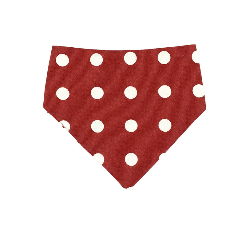 Uptown Pups, Bandana Reversible - Red & White image number null