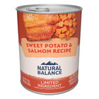 Natural Balance, Limited Ingredient Canned Dog Formula, Fish & Sweet Potato - 369 g - Wet Dog Food image number null