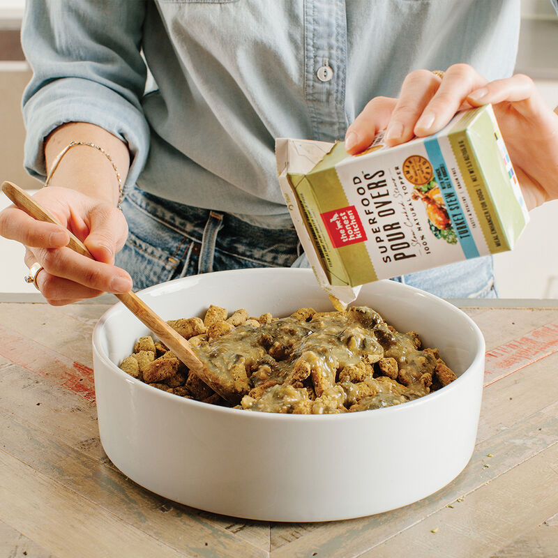 The Honest Kitchen, Superfood Pour Overs, Turkey with Spinach - Wet Dog Food image number null