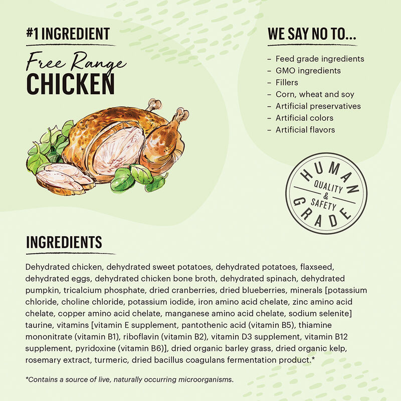 The Honest Kitchen, Adult Feline - GF Chicken - 0.90kg - Freeze Dried Cat Food image number null