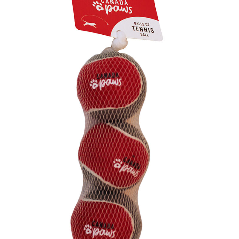 Canada Paws, Tennis Balls - 2.5" - Toss Dog Toy image number null