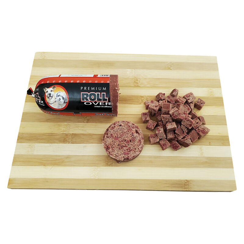 Rollover, Dog Food, Semi-Soft Premium Roll, Beef image number null