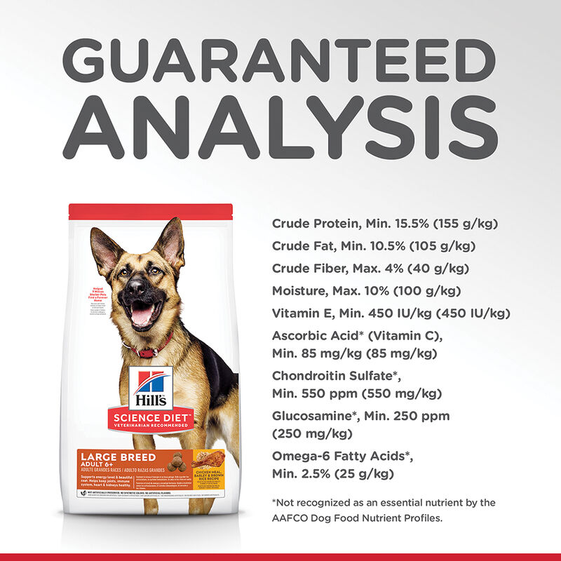 Science Diet, Adult 6+ Large Breed Chicken Meal, Barley & Brown Rice Recipe Dry Dog Food - Dry Dog F image number null