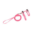 Coastal, Cat Adj Harness & Leash Pink Polka Dots 3/8x10-18" - Cat Harness image number null