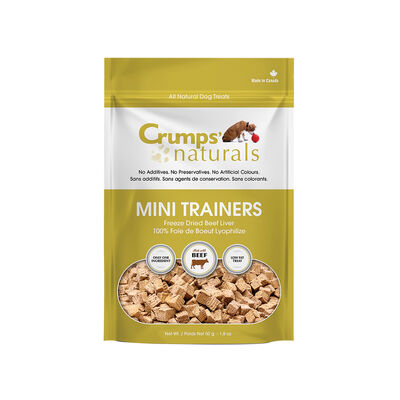 Crumps' Naturals, Mini Trainers Freeze Dried Beef Liver - Freeze Dried Dog Treat