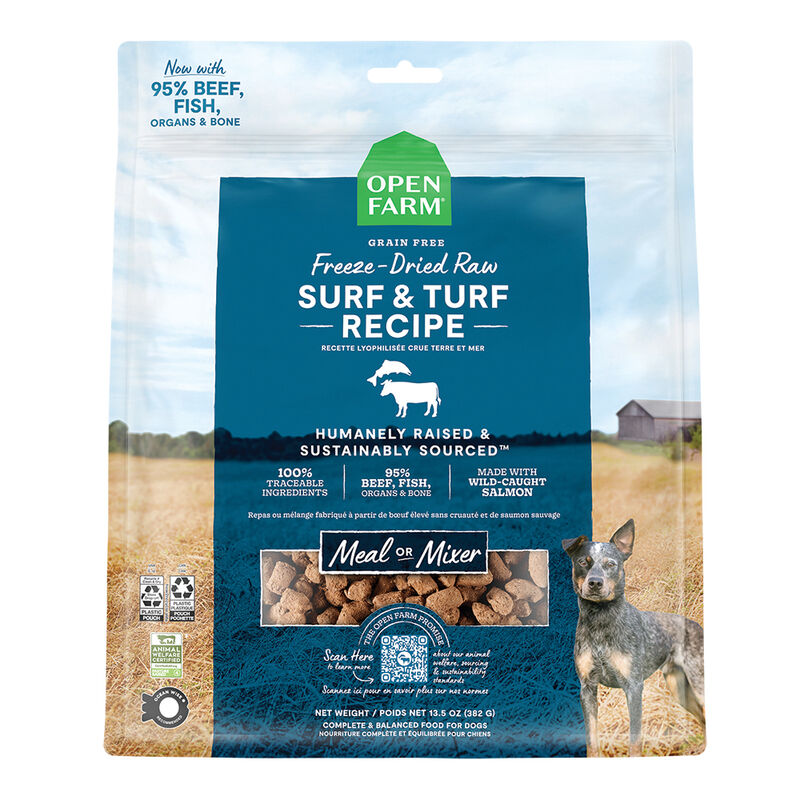 Open Farm, Surf & Turf Freeze Dried Raw Dog Food - Freeze Dried Dog Food image number null