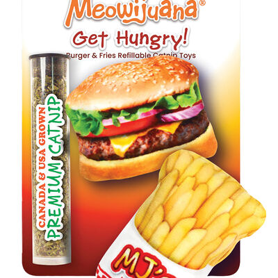 Meowijuana, Get Hungry - Burger & Fries Catnip - 2pk