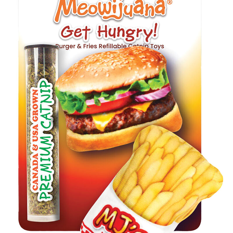 Meowijuana, Get Hungry - Burger & Fries Catnip - 2pk image number null