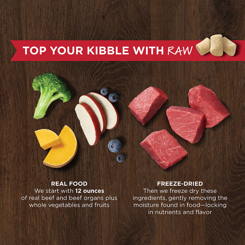 Instinct, Adult  Raw Boost Mixers  Natural Beef  170 g - Freeze Dried Dog Food image number null