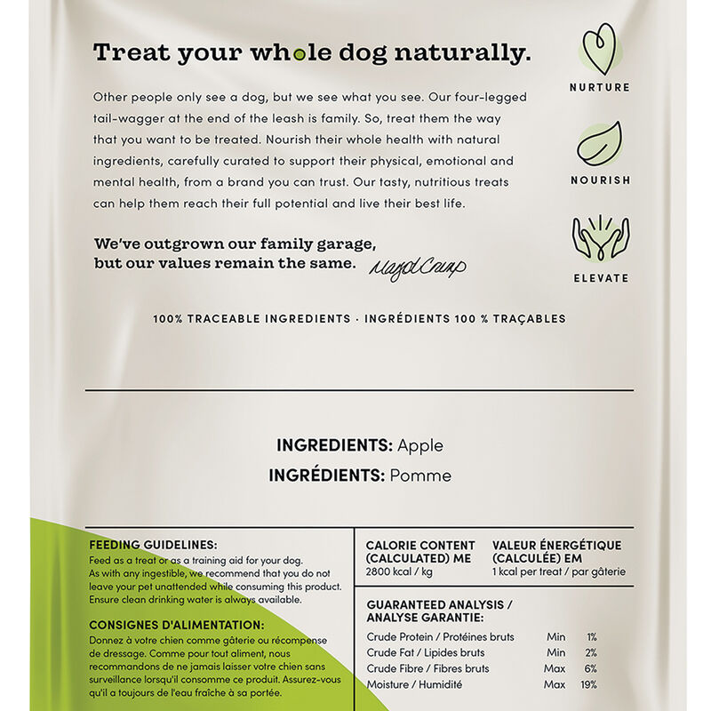 Crumps' Naturals, Apple Bites - 100 g - Dog Treat image number null