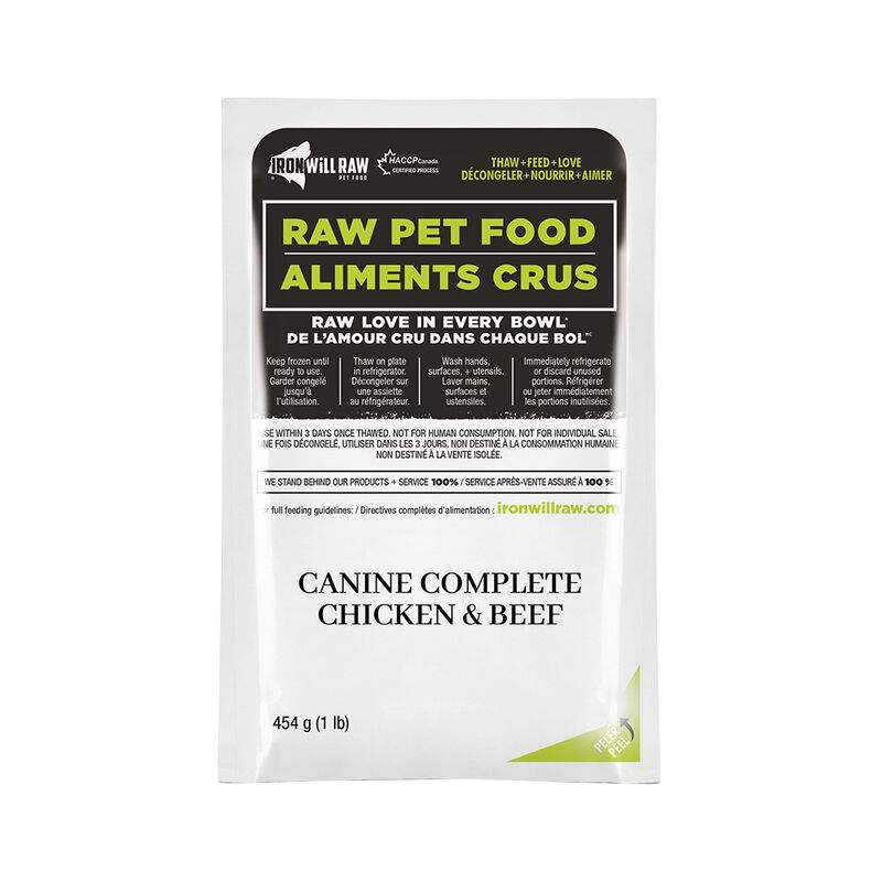 Iron Will Raw, Canine Complete, Chicken & Beef Dinner - 2.72 kg image number null