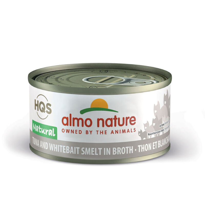 Almo Nature, Can Feline Adult - Tuna & Whitebait in Broth - 2.5 oz - Wet Cat Food image number null