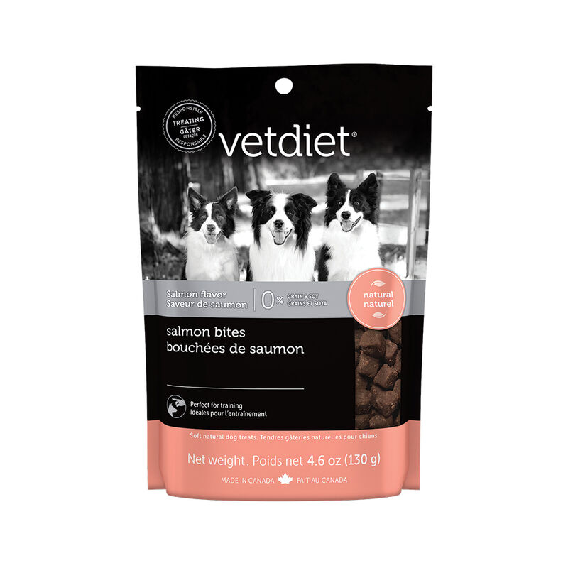 Vetdiet, Treat - Salmon Bites - 130 g - Dog Treat image number null